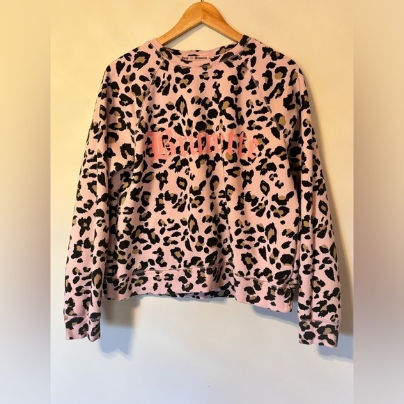 Brunette the Label-BRUNETTE PINK LEOPARD MIDDLE SISTER CREW - JUICY COUTURE - Picture 2 of 5